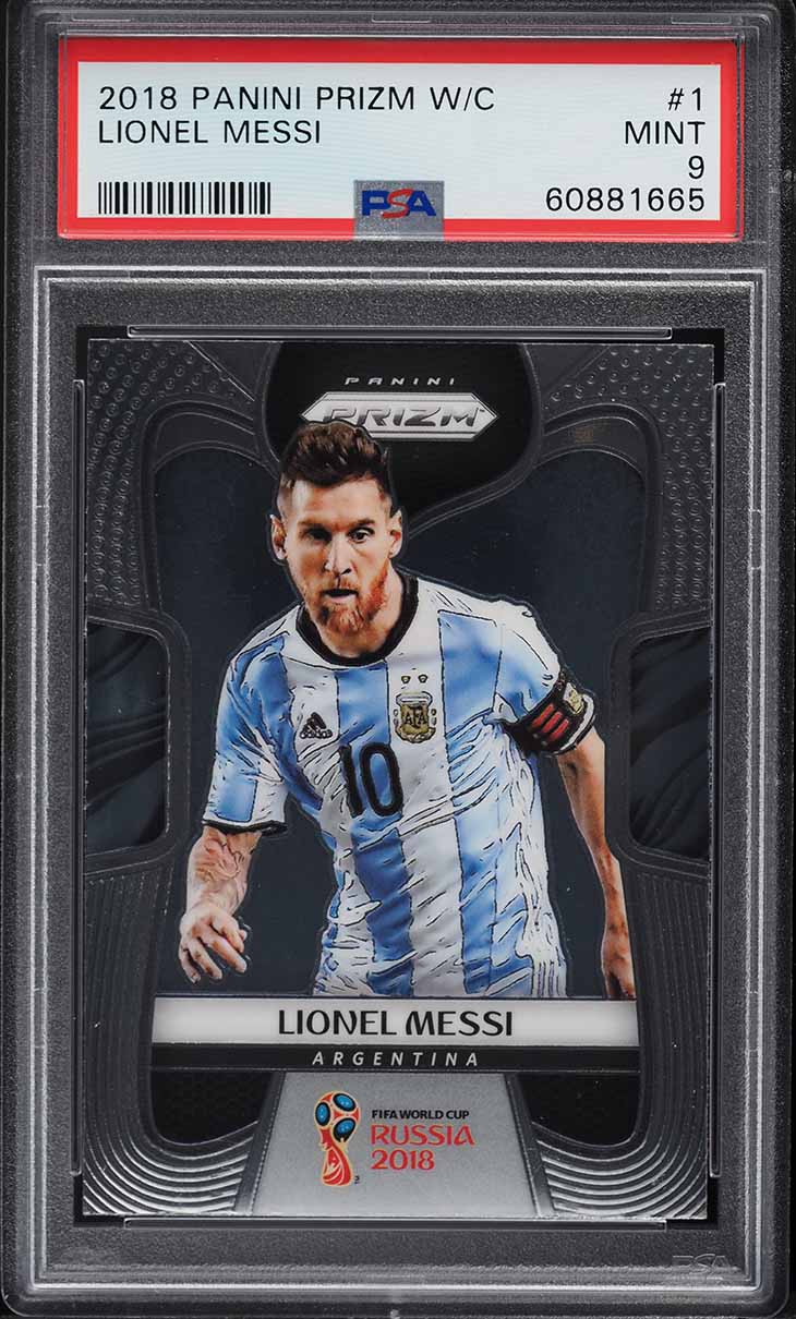2018 Panini Prizm World Cup Lionel Messi #1 PSA 9 MINT