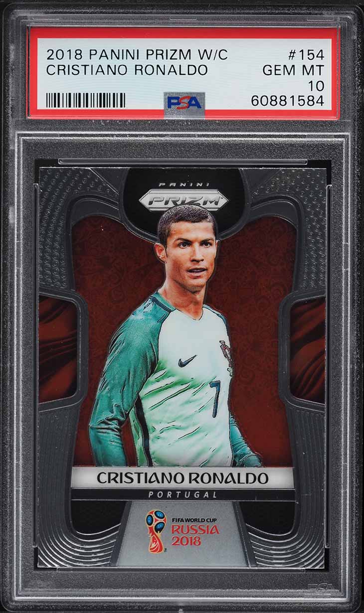 2018 Panini Prizm World Cup Cristiano Ronaldo #154 PSA 10 GEM MINT