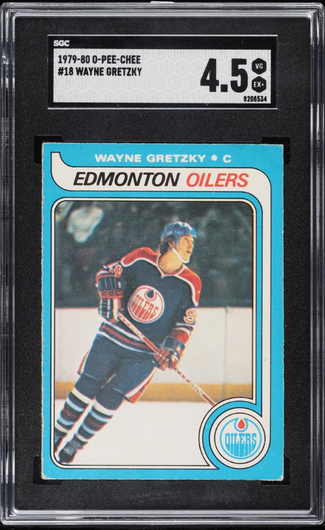 1979 O-Pee-Chee Hockey Wayne Gretzky ROOKIE #18 SGC 4.5 VGEX+