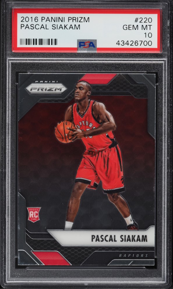 2016 Panini Prizm Pascal Siakam ROOKIE #220 PSA 10 GEM MINT