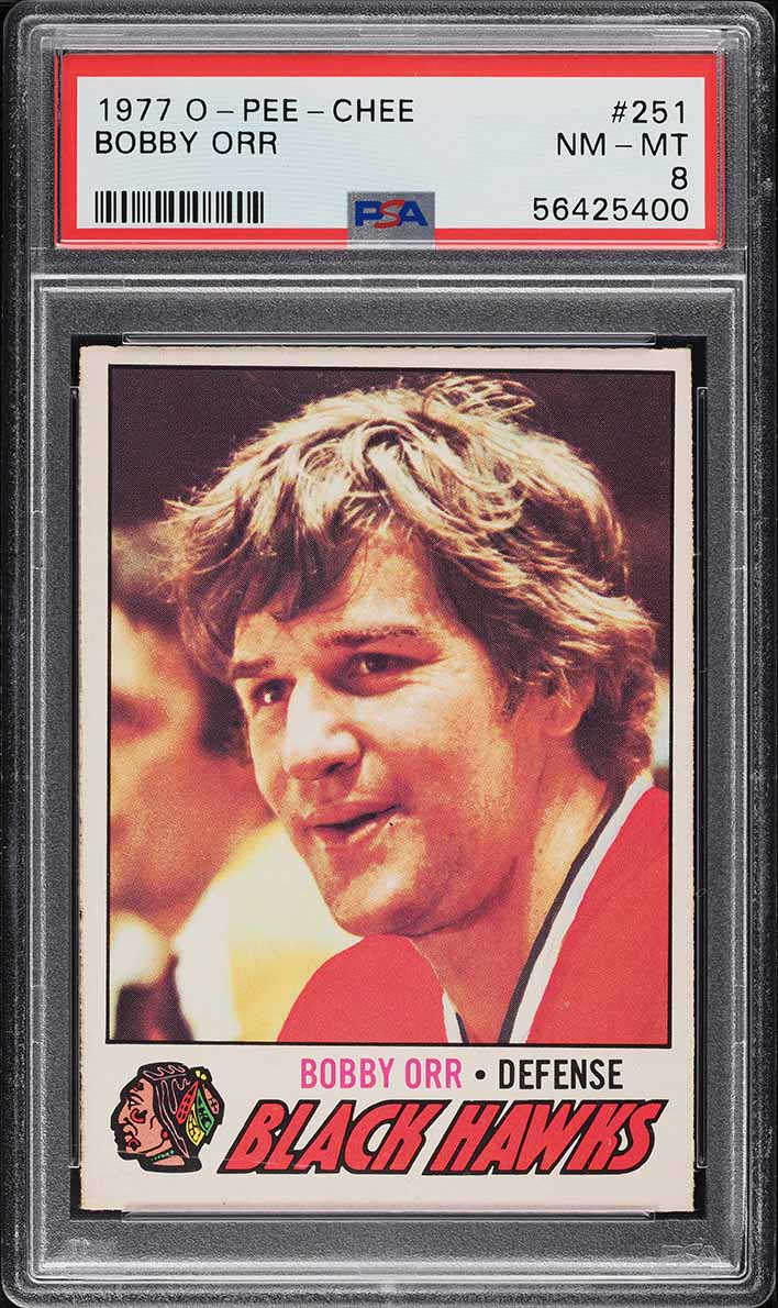 1977 O-Pee-Chee Hockey Bobby Orr #251 PSA 8 NM-MT