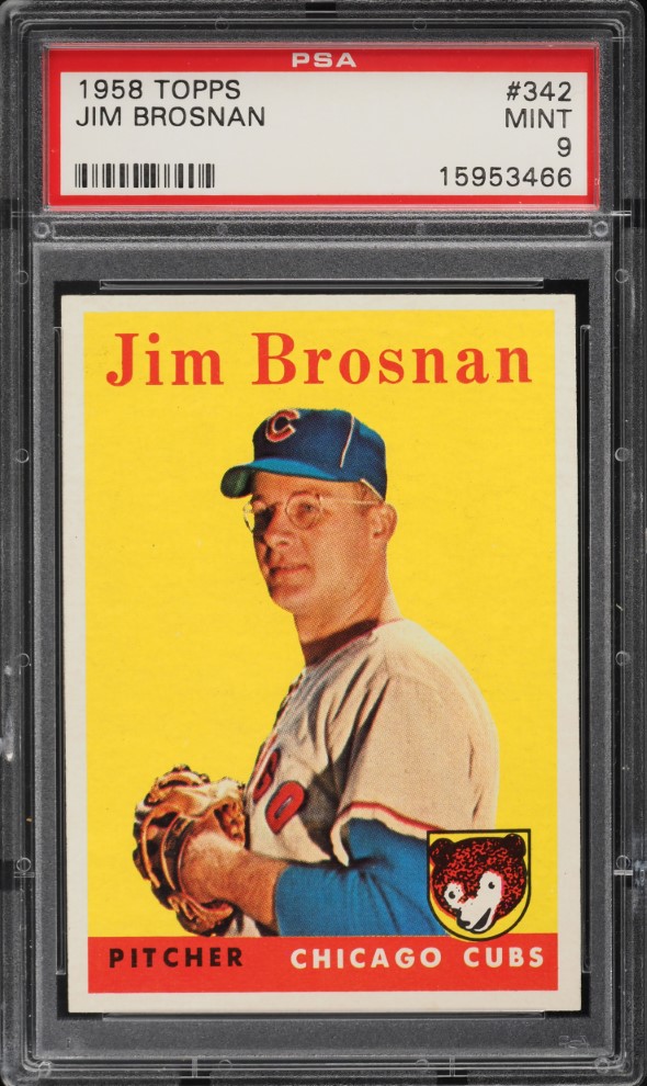 1958 Topps Jim Brosnan #342 PSA 9 MINT