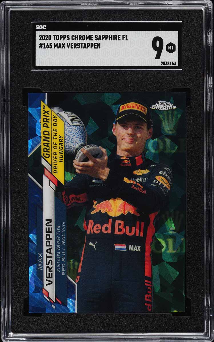 2020 Topps Chrome Formula 1 Sapphire Padparadscha Max Verstappen 1