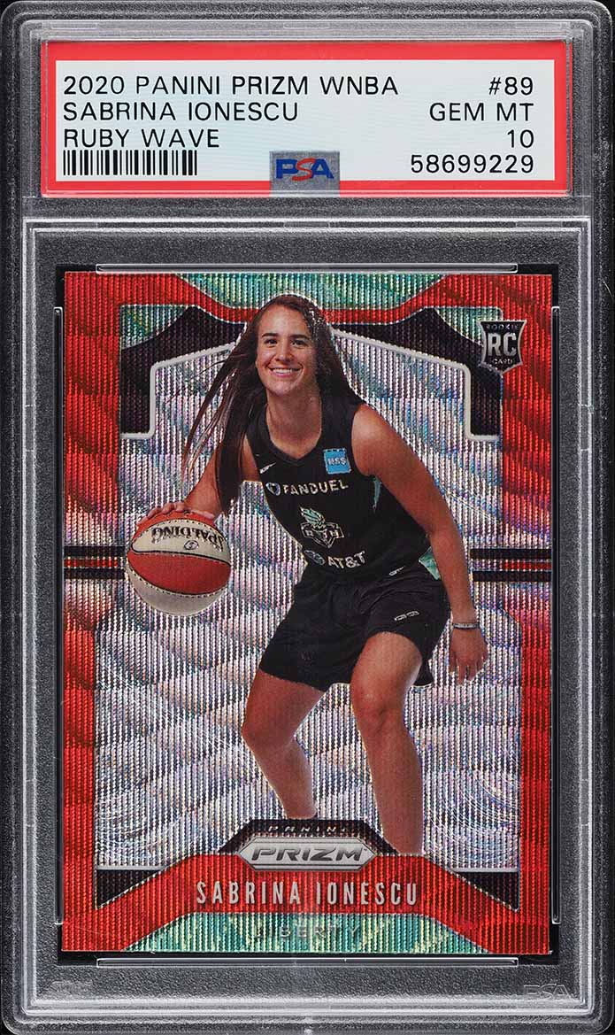 2020 Panini Prizm WNBA Ruby Wave Sabrina Ionescu ROOKIE #89 PSA 10 GEM MINT