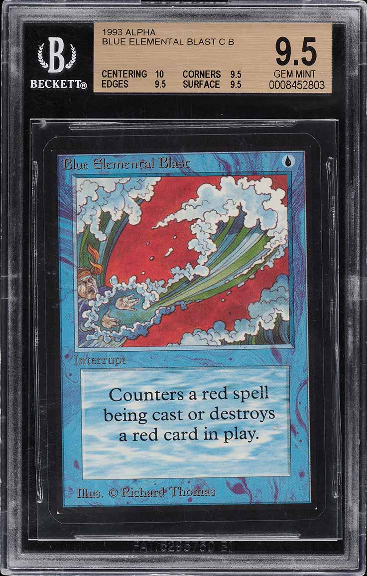 1993 Magic The Gathering MTG Alpha Spell Blast PSA 10 GEM MINT on
