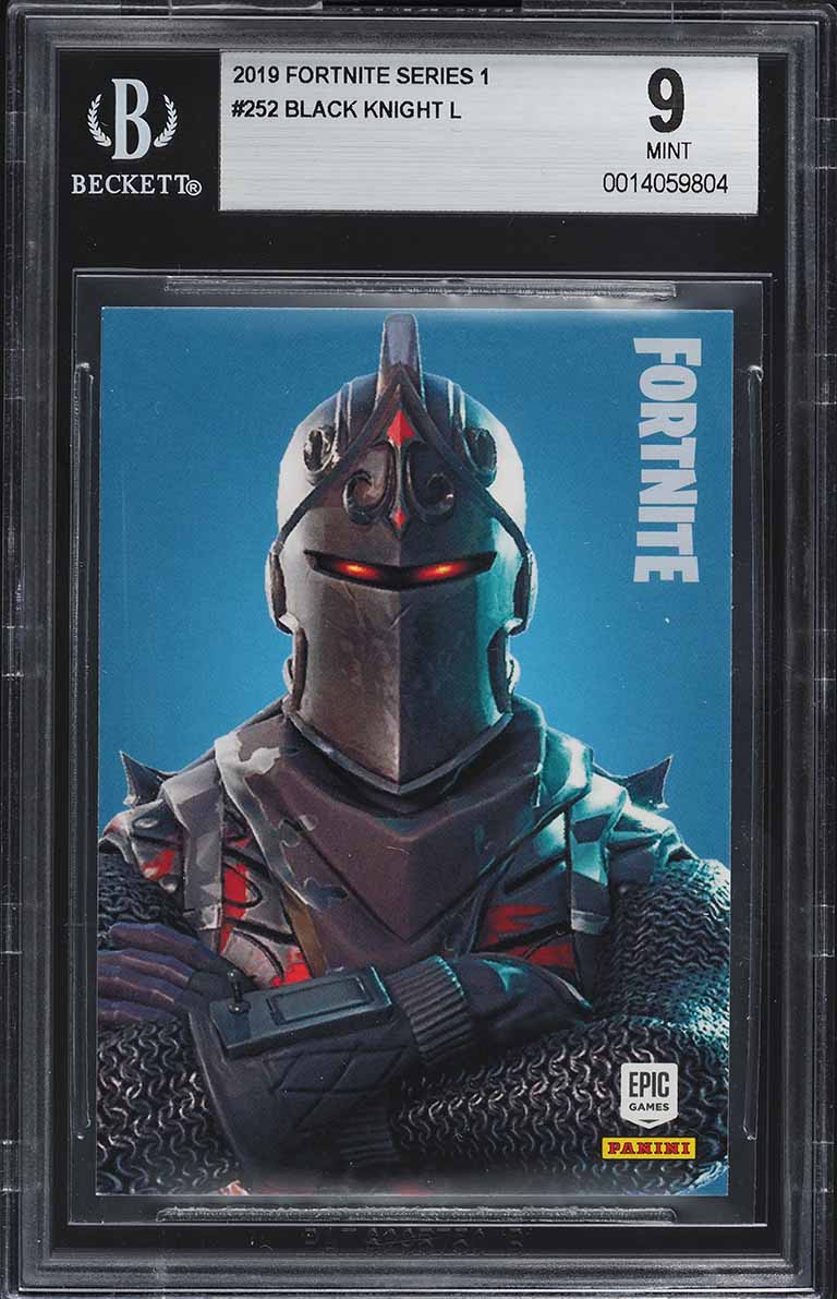 2019 Panini Fortnite Series 1 Black Knight #252 BGS 9 MINT