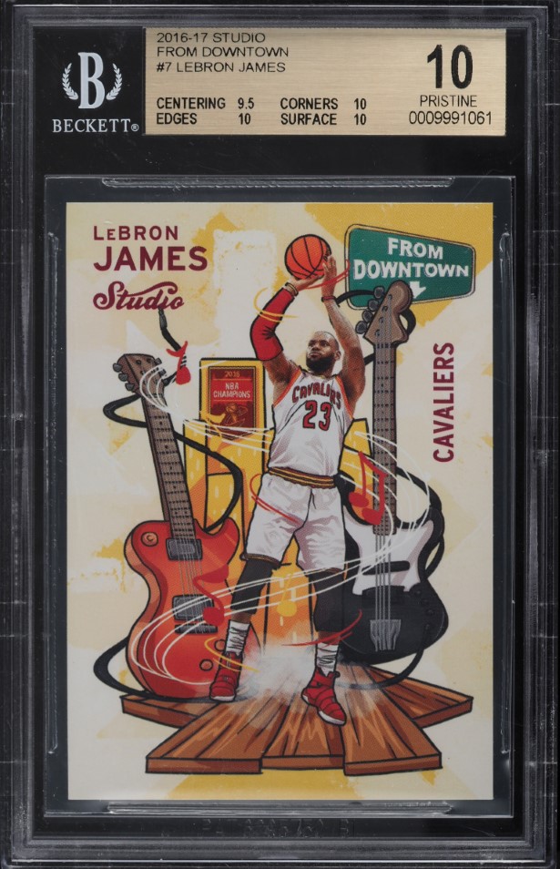 2016 Panini Studio From Downtown LeBron James #FD7 BGS 10 PRISTINE