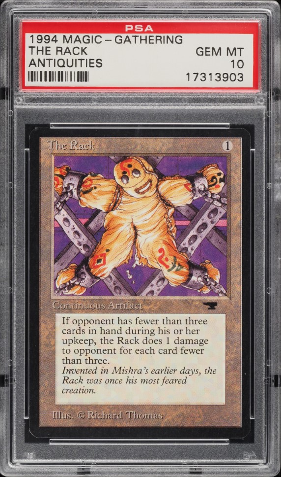 1994 Magic The Gathering MTG Antiquities The Rack PSA 10 GEM MINT