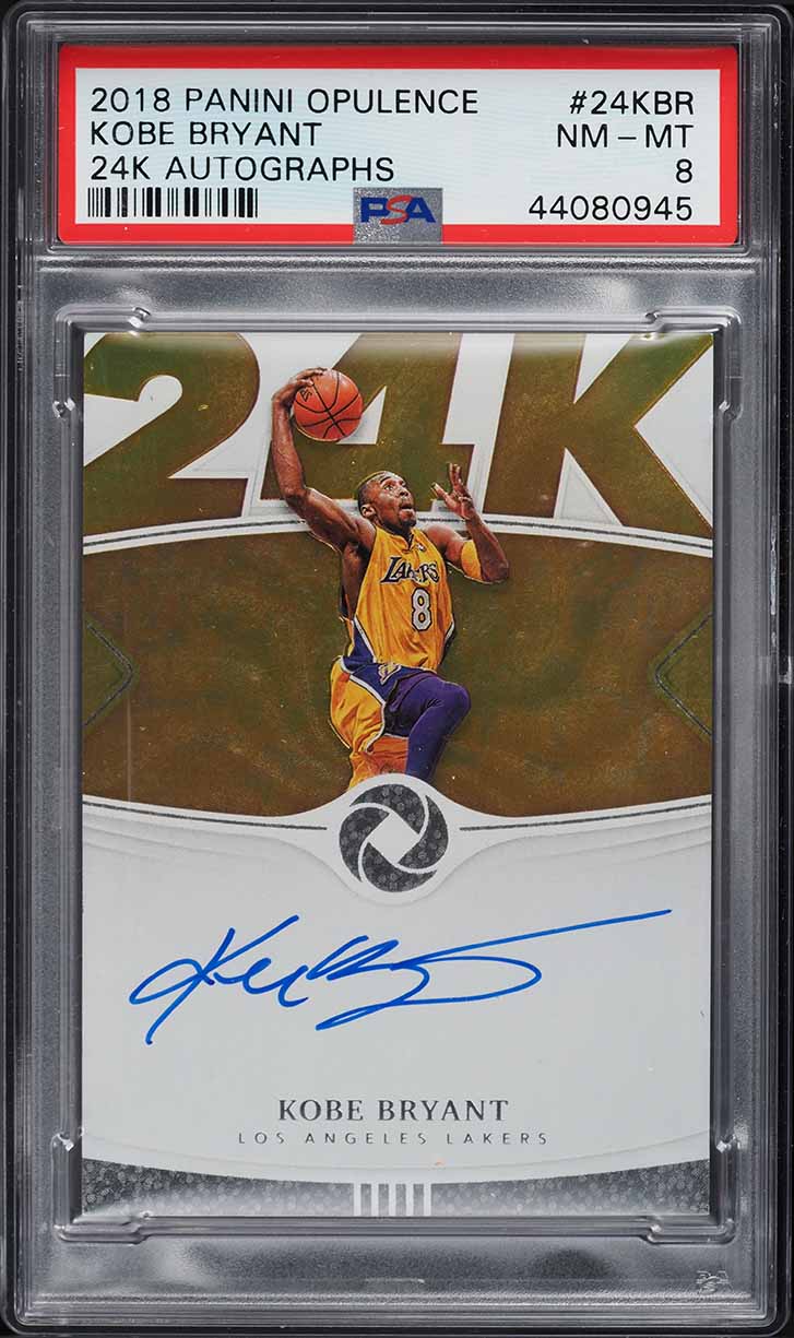 2018 Panini Opulence 24K Autographs Kobe Bryant AUTO /15 #24-KBR