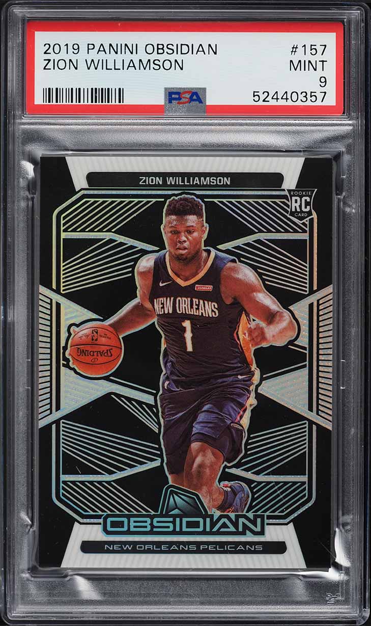 2019 Panini Obsidian Zion Williamson ROOKIE #157 PSA 9 MINT on