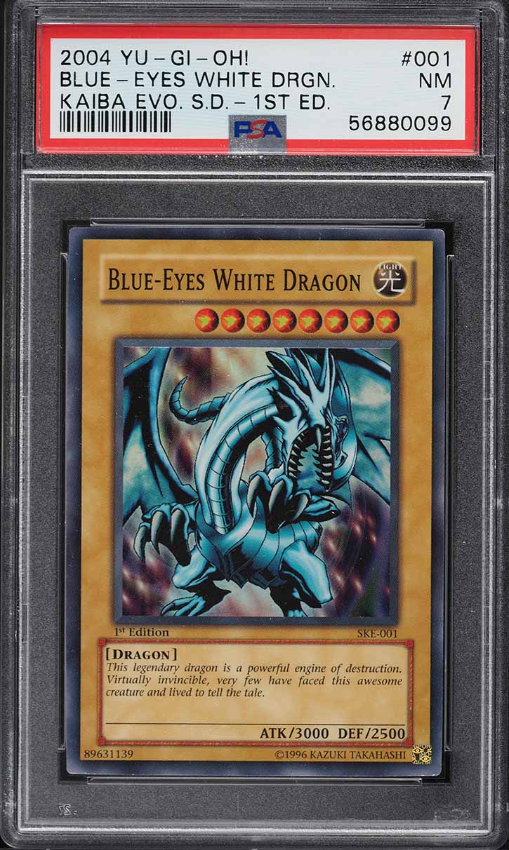 1999 Yu-Gi-Oh! Japanese Starter Box Blue-Eyes White Dragon PSA 4