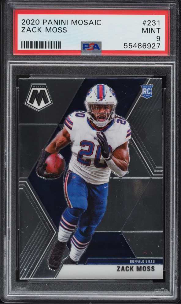 2020 Panini Mosaic Zack Moss ROOKIE #231 PSA 9 MINT