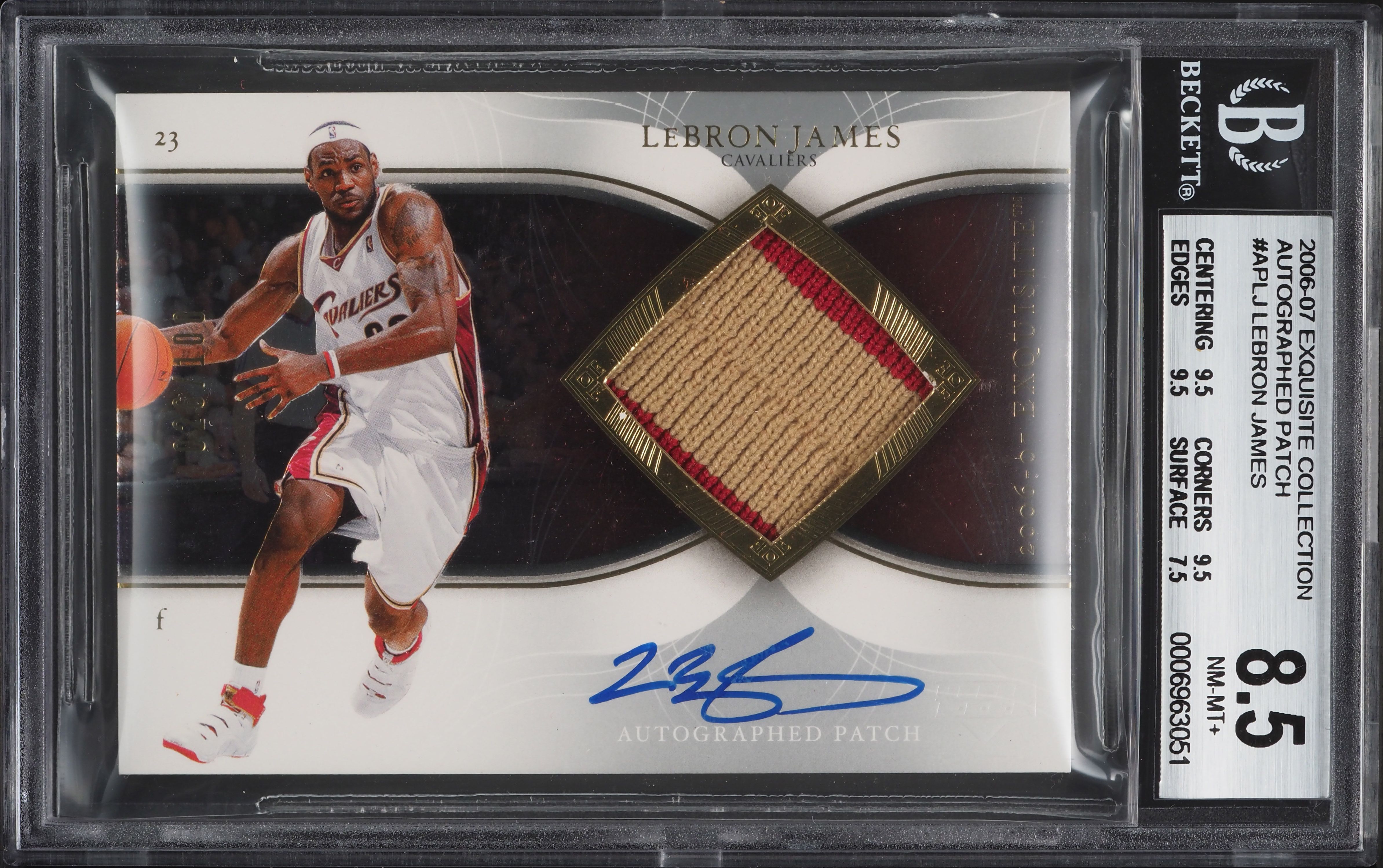 2006 Exquisite Collection LeBron James PATCH AUTO /100 #AP 2006 Exquisite Collection LeBron James PATCH AUTO /100 #AP