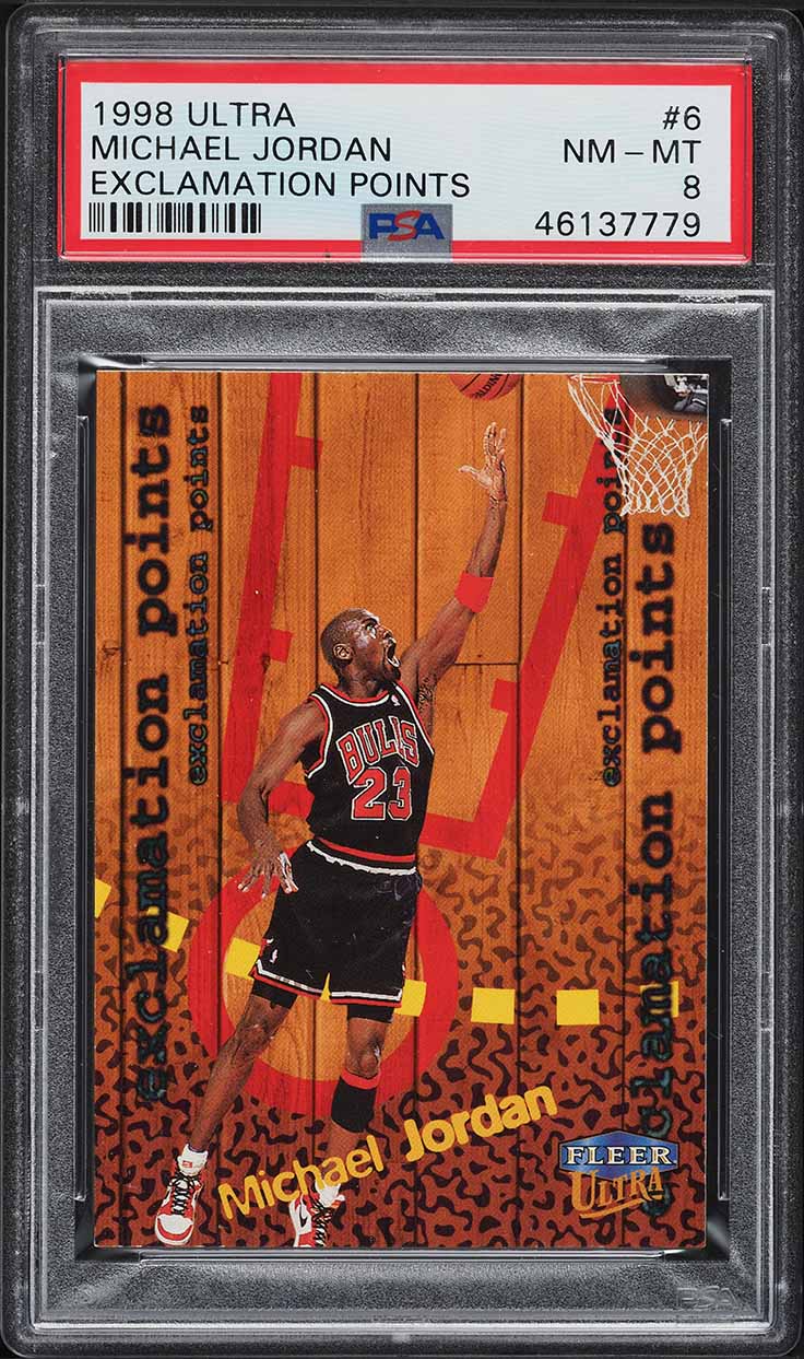 1998 Ultra Exclamation Points Michael Jordan #6 PSA 8 NM-MT
