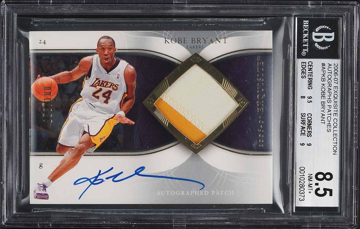 2006 Exquisite Collection Kobe Bryant PATCH AUTO /100 #AP-KB BGS