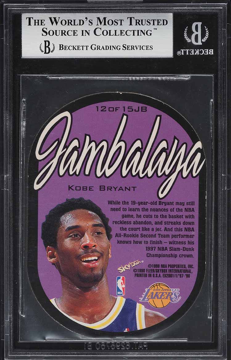 1997 Skybox E-X2001 Jambalaya Kobe Bryant #12 BGS 9 MINT