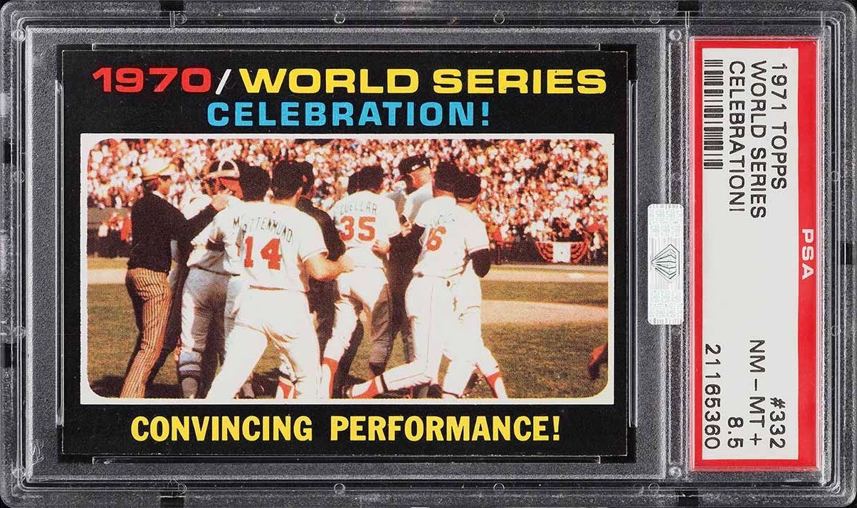 1971 Topps World Series Celebration #332 MBA PSA 8.5 NM-MT+