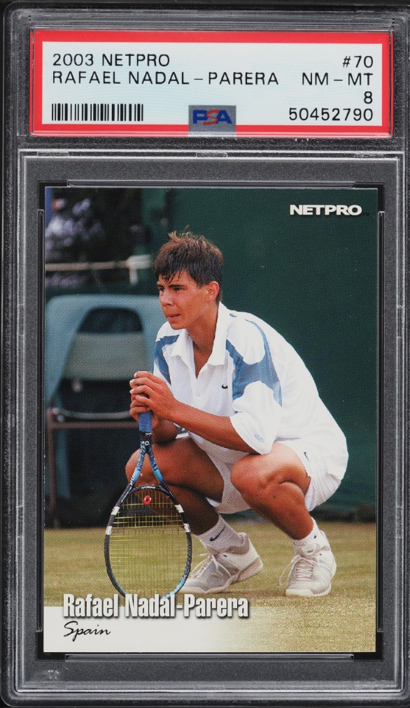 2003 Netpro Tennis Rafael Nadal ROOKIE #70 PSA 8 NM-MT on Fanatics