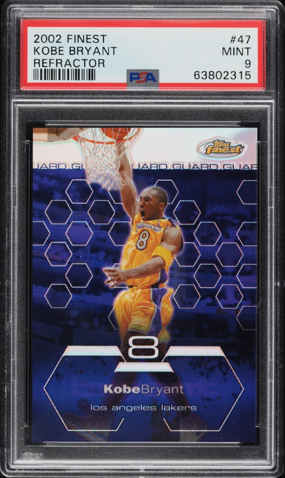 2002 Finest Refractor Kobe Bryant /250 #47 PSA 9 MINT