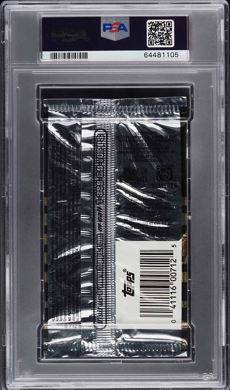 2000 Bowman Chrome Football Foil Pack Hobby, Tom Brady RC? PSA 9 MINT