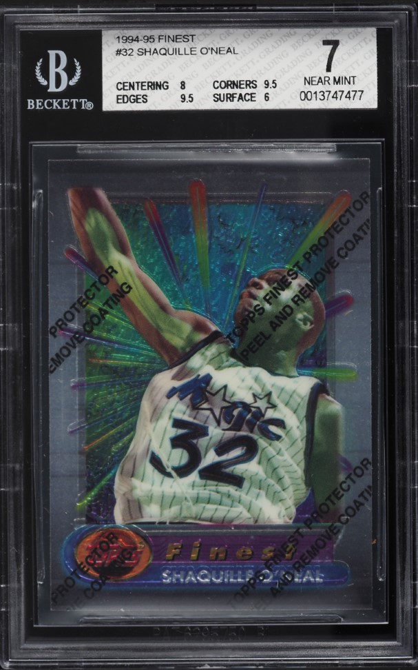 1994 Finest Basketball Shaquille O'Neal #32 BGS 7 NRMT