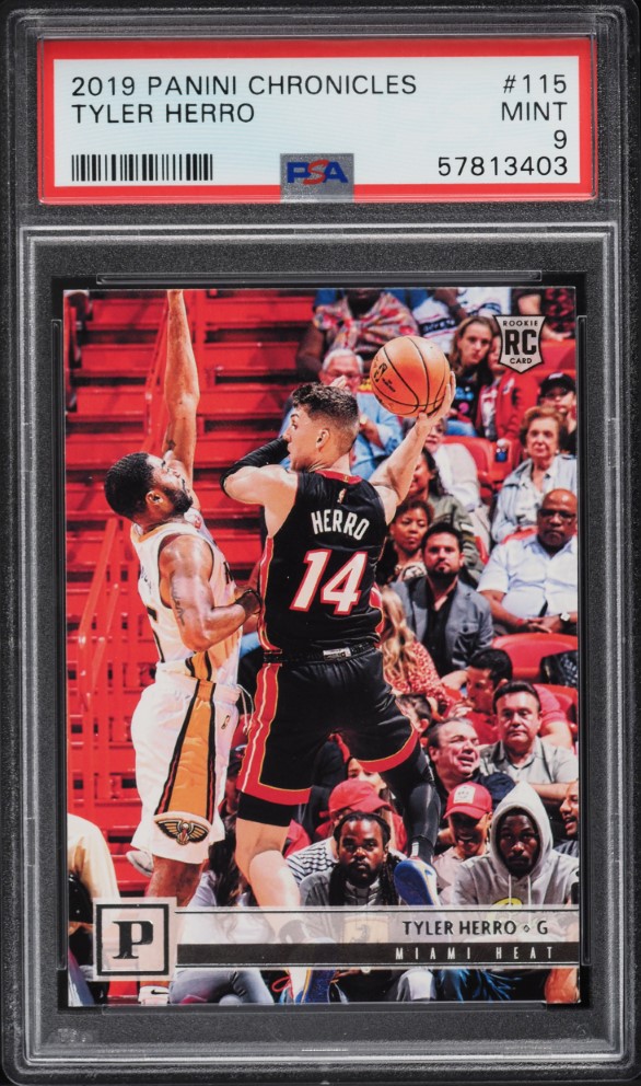 2019 Panini Chronicles Tyler Herro ROOKIE #115 PSA 9 MINT