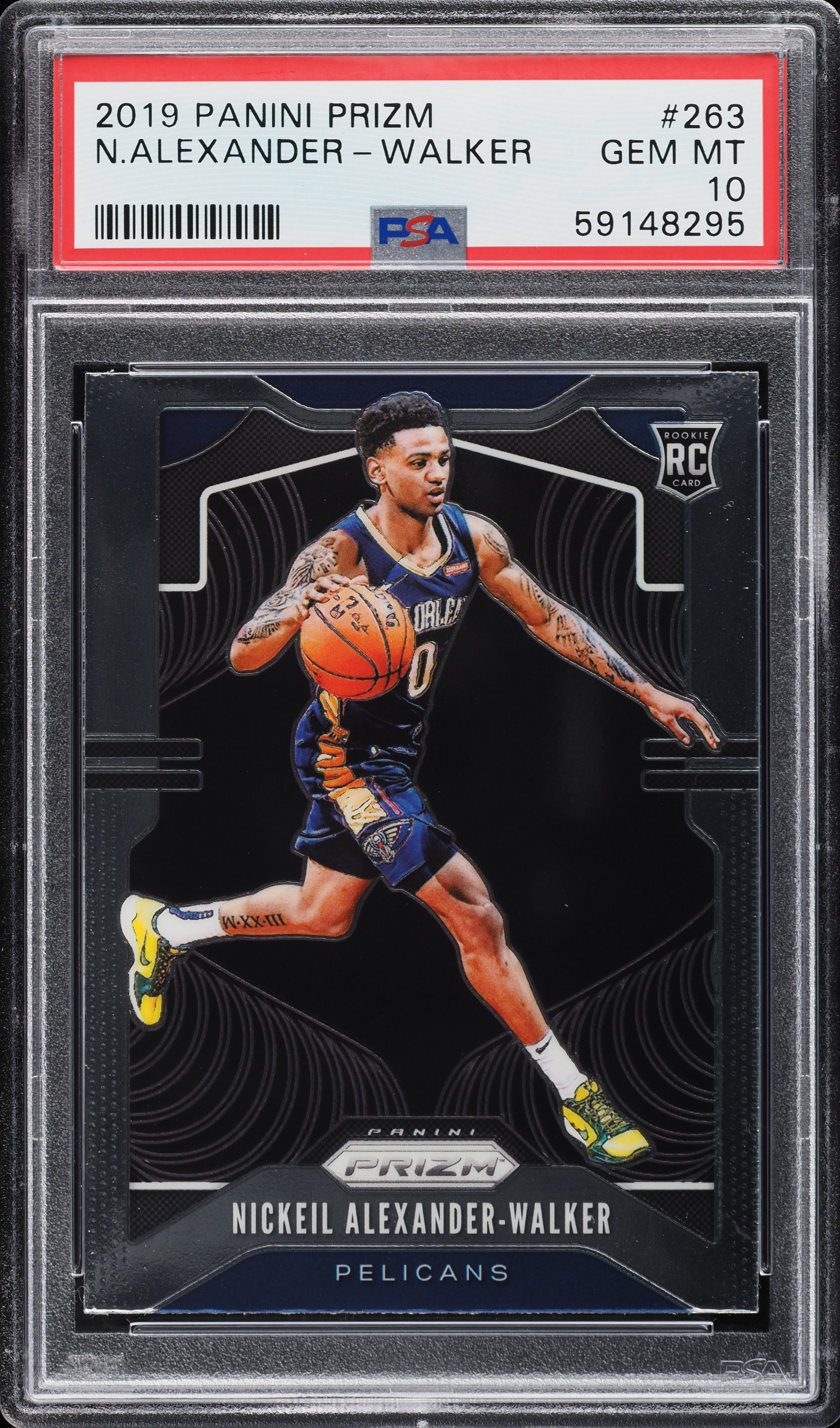 2019 Panini Prizm Nickeil Alexander-Walker ROOKIE #263 PSA 10 GEM 