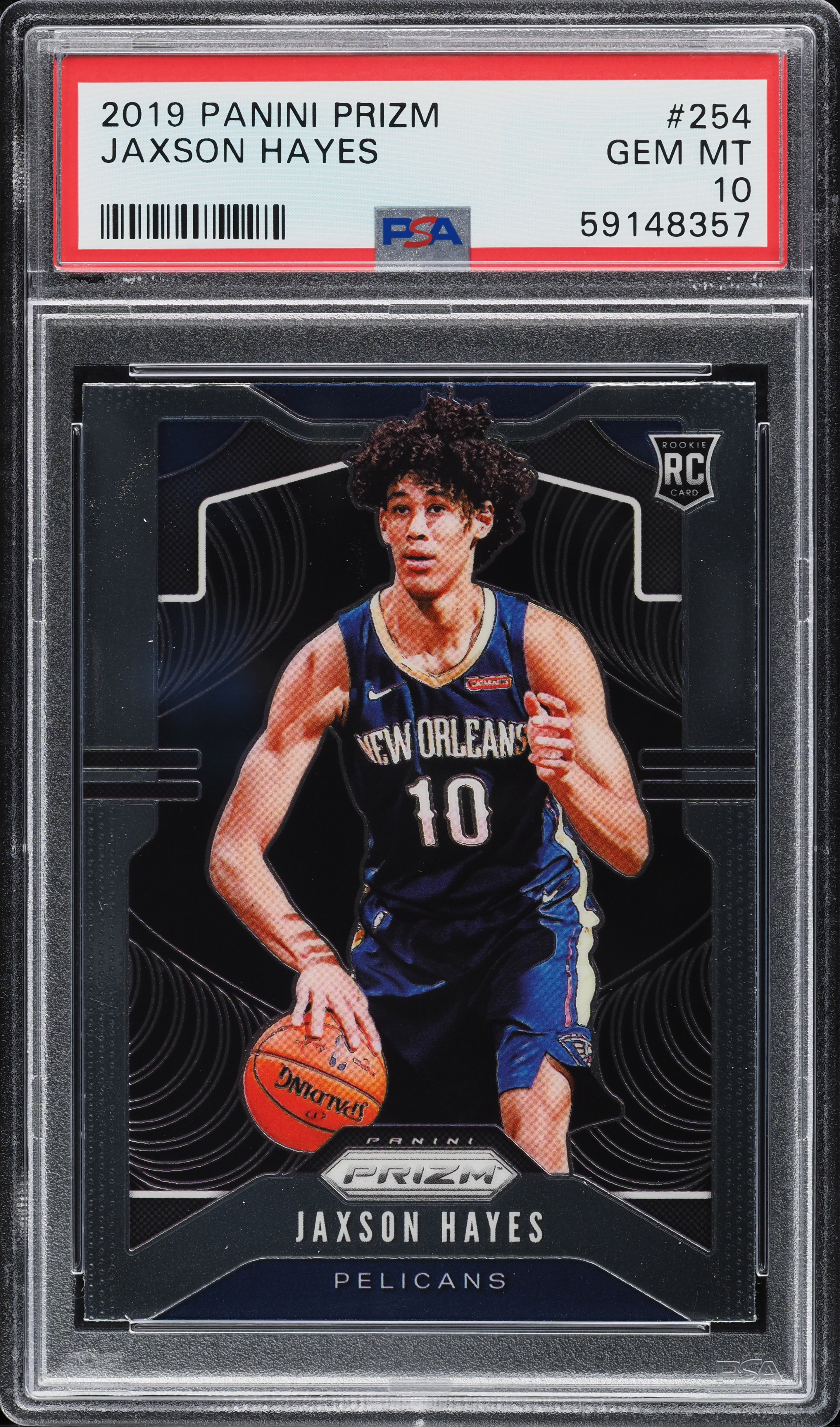 2019 Panini Prizm Jaxson Hayes ROOKIE #254 PSA 10 GEM MINT on