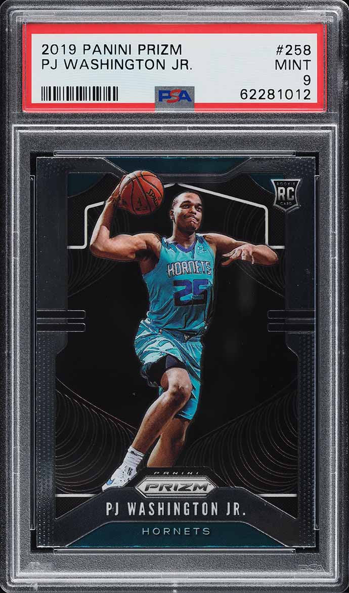 2019 Panini Prizm PJ Washington Jr. ROOKIE #258 PSA 9 MINT