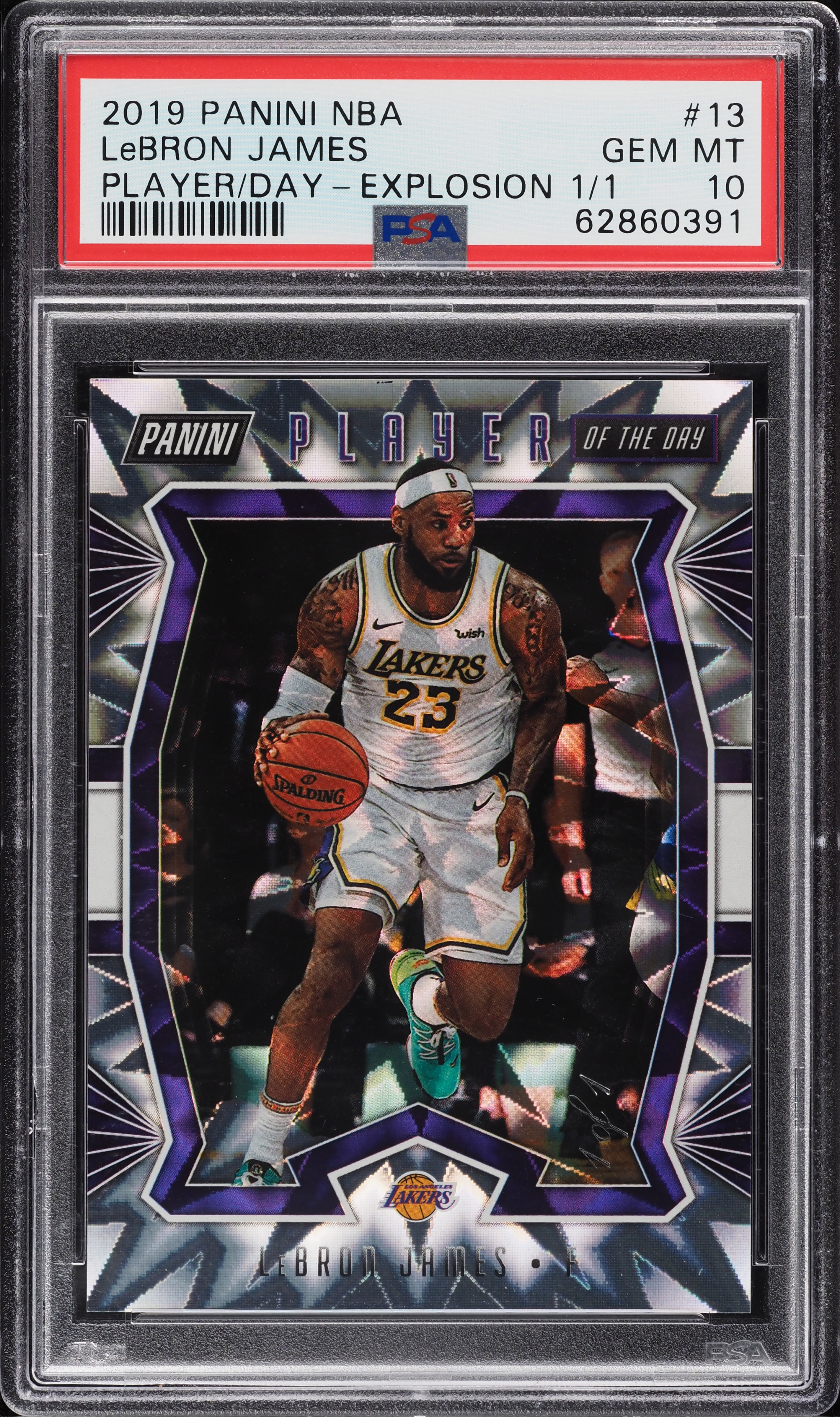 2019 Panini NBA Player Of The Day Player Explosion LeBron James 1 