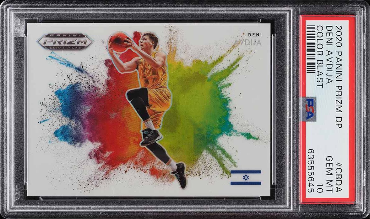 2020 Panini Prizm Draft Picks Color Blast Deni Avdija ROOKIE PSA 10 GEM MINT