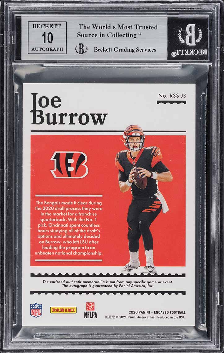 joe burrow rookie card graded Should I resubmit my to PSA for grading? Joe Burrow Cincinnati Bengals Autographed