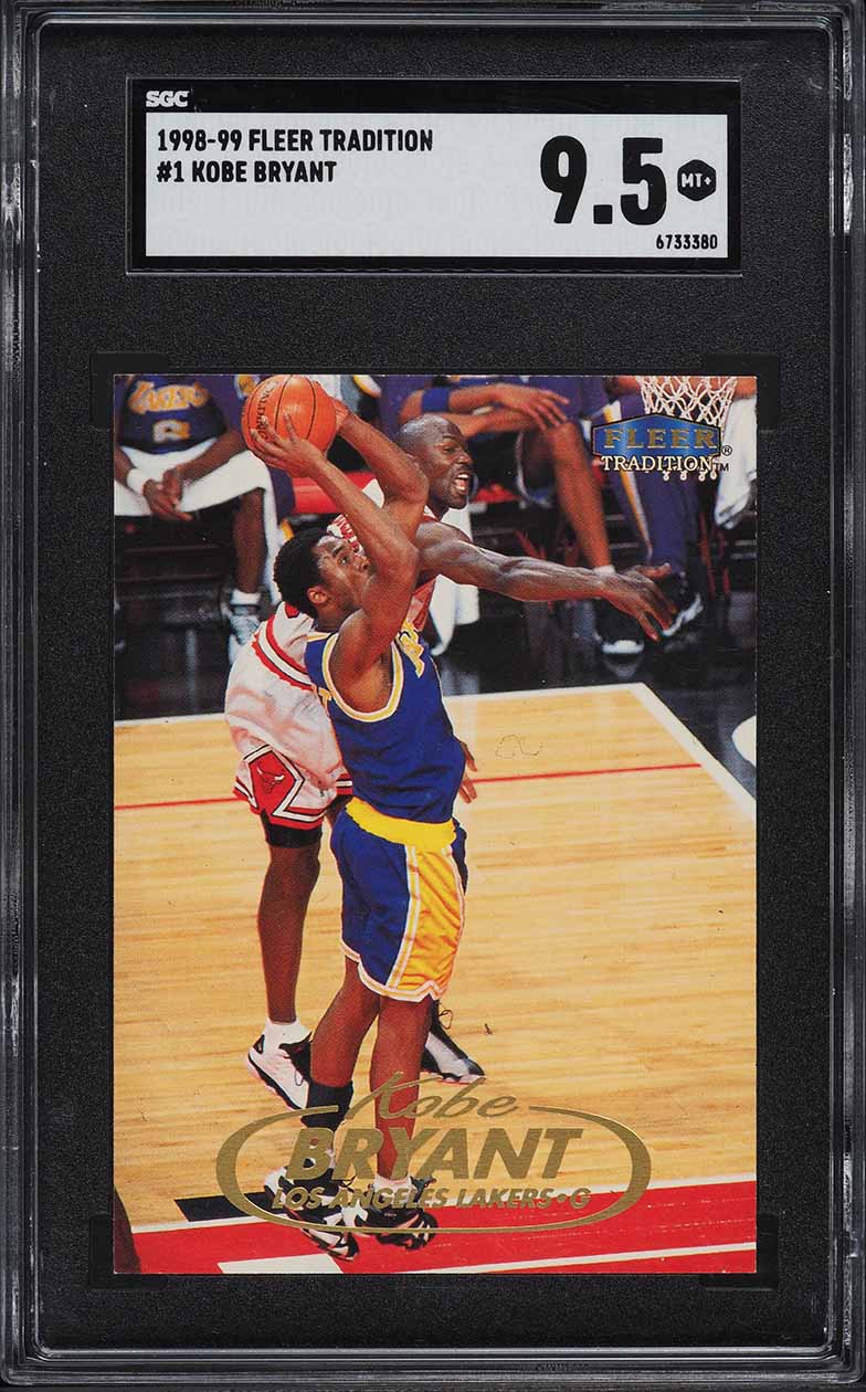 1998 Fleer Electrifying Kobe Bryant #1 PSA 9 MINT on Fanatics Collect