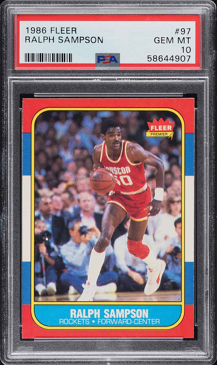 1986 Fleer Basketball Ralph Sampson #97 PSA 10 GEM MINT