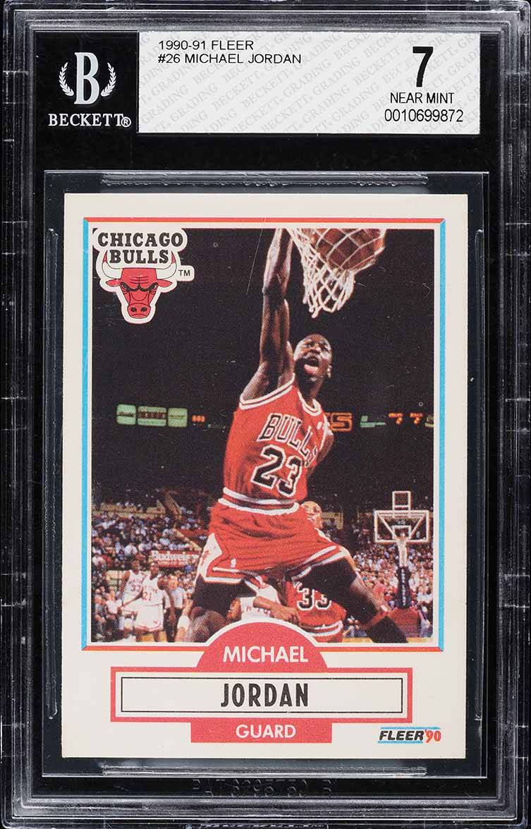 1990 Fleer Basketball Michael Jordan #26 BGS 7 NRMT