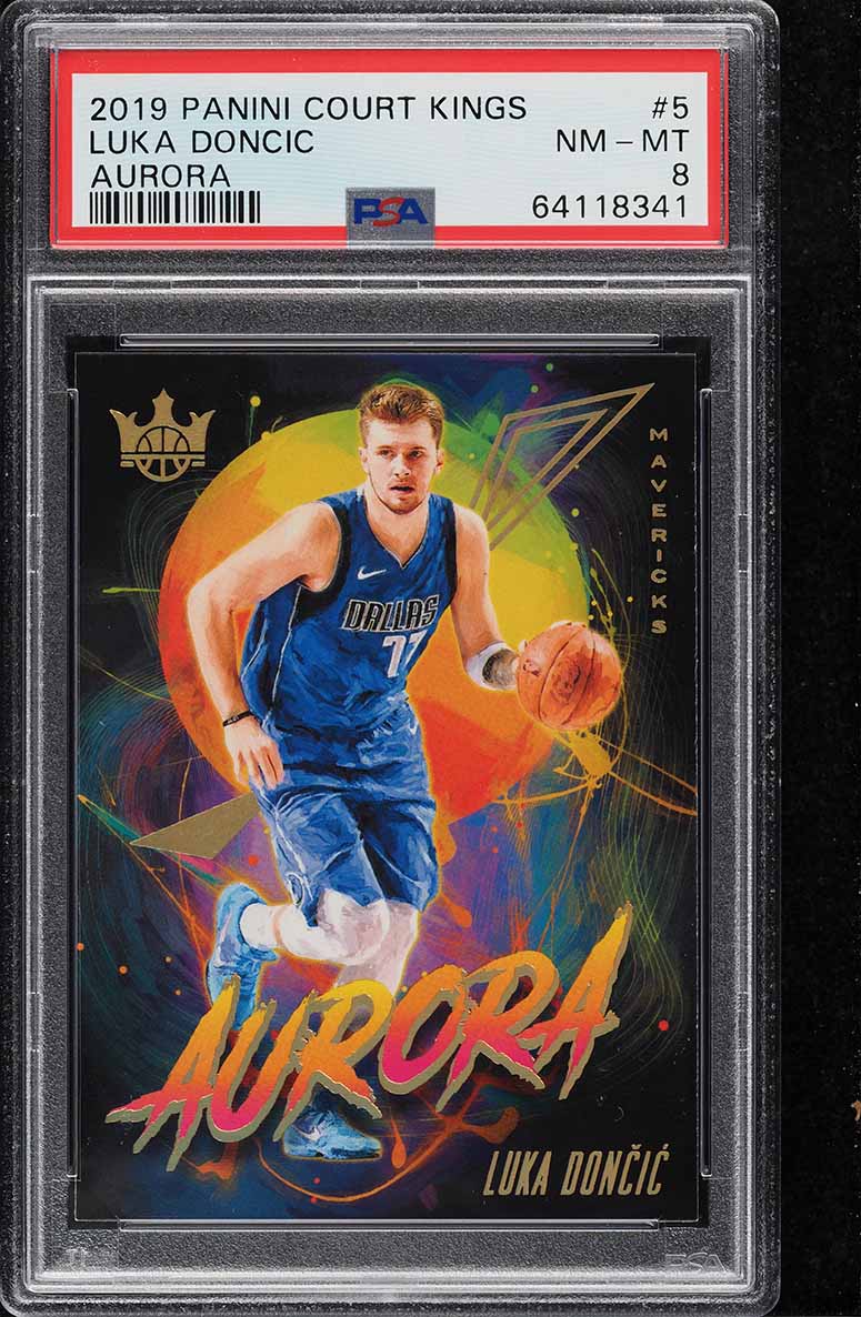 2019 Panini Court Kings Aurora Luka Doncic #5 PSA 8 NM-MT