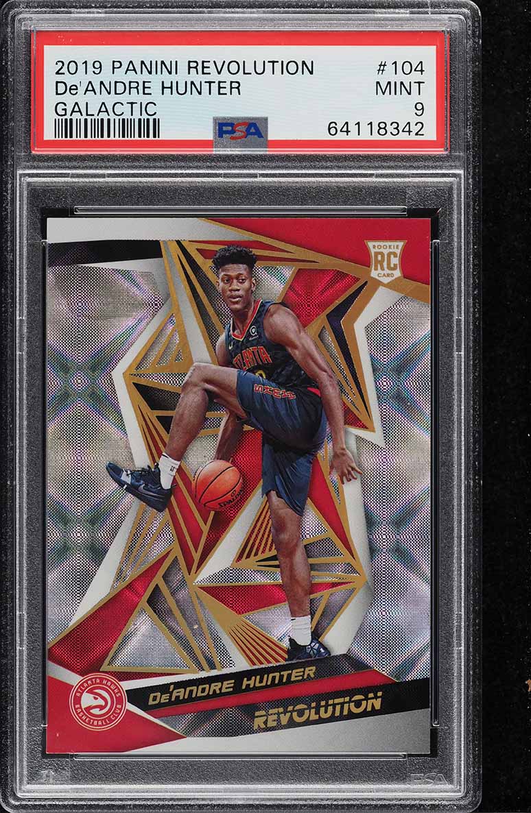 2019 Panini Revolution Galactic De'Andre Hunter ROOKIE #104 PSA 9 MINT