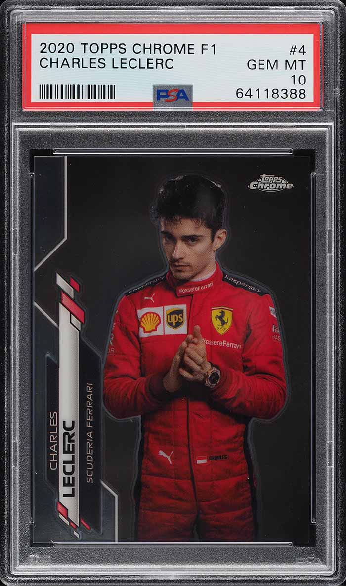 その他 2020 topps chrome f1 CHARLES LECLERC 2020 Topps Chrome Formula 1 F1 Charles Leclerc #4 PSA 10 GEM MINT