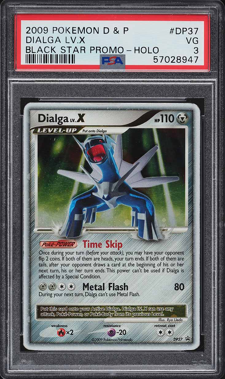 2009 Pokemon Diamond & Pearl Black Star Promo Holo Dialga LV.X