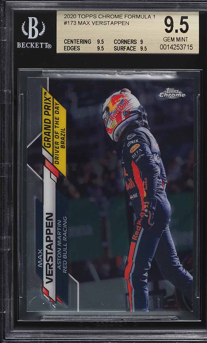 2020 Topps Chrome Formula 1 Sapphire Padparadscha Max Verstappen 1