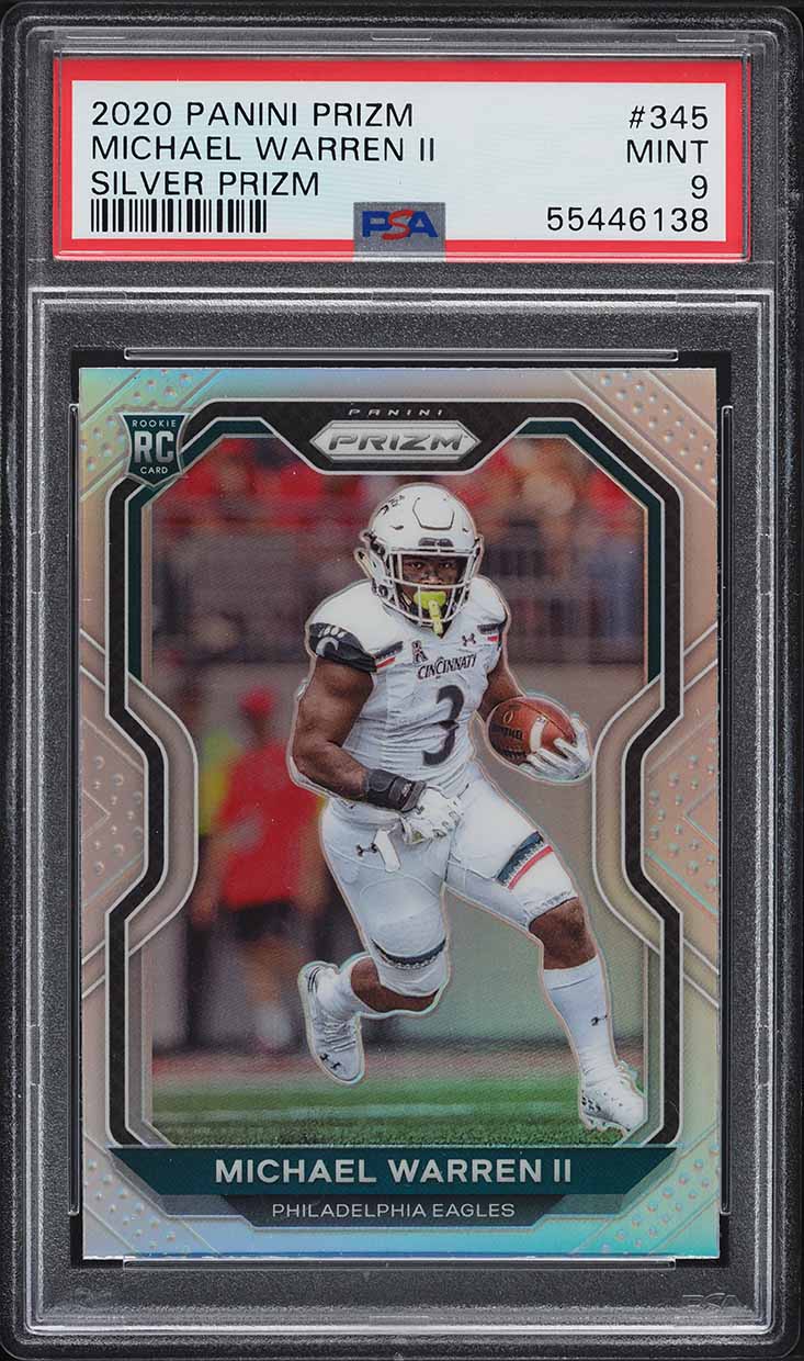 2020 Panini Prizm Silver Michael Warren II ROOKIE #345 PSA 9 MINT