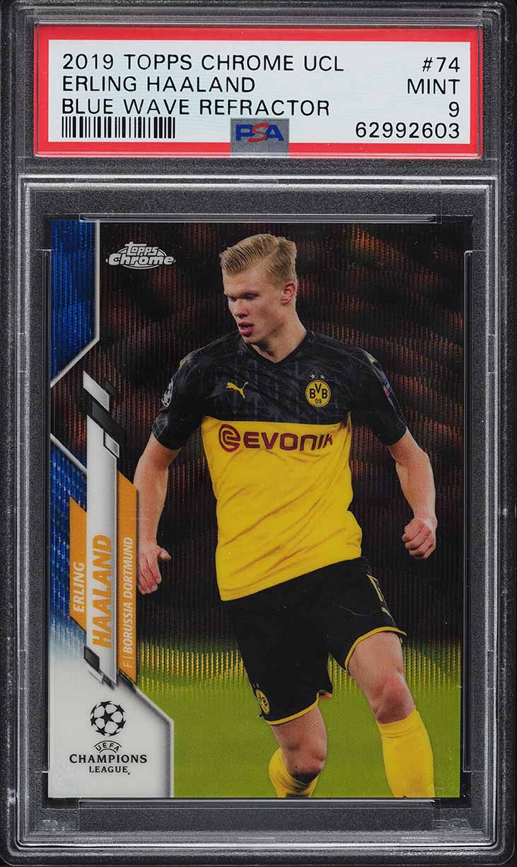 2019 Topps Crystal UEFA Champions Erling Haaland ROOKIE #113 SGC