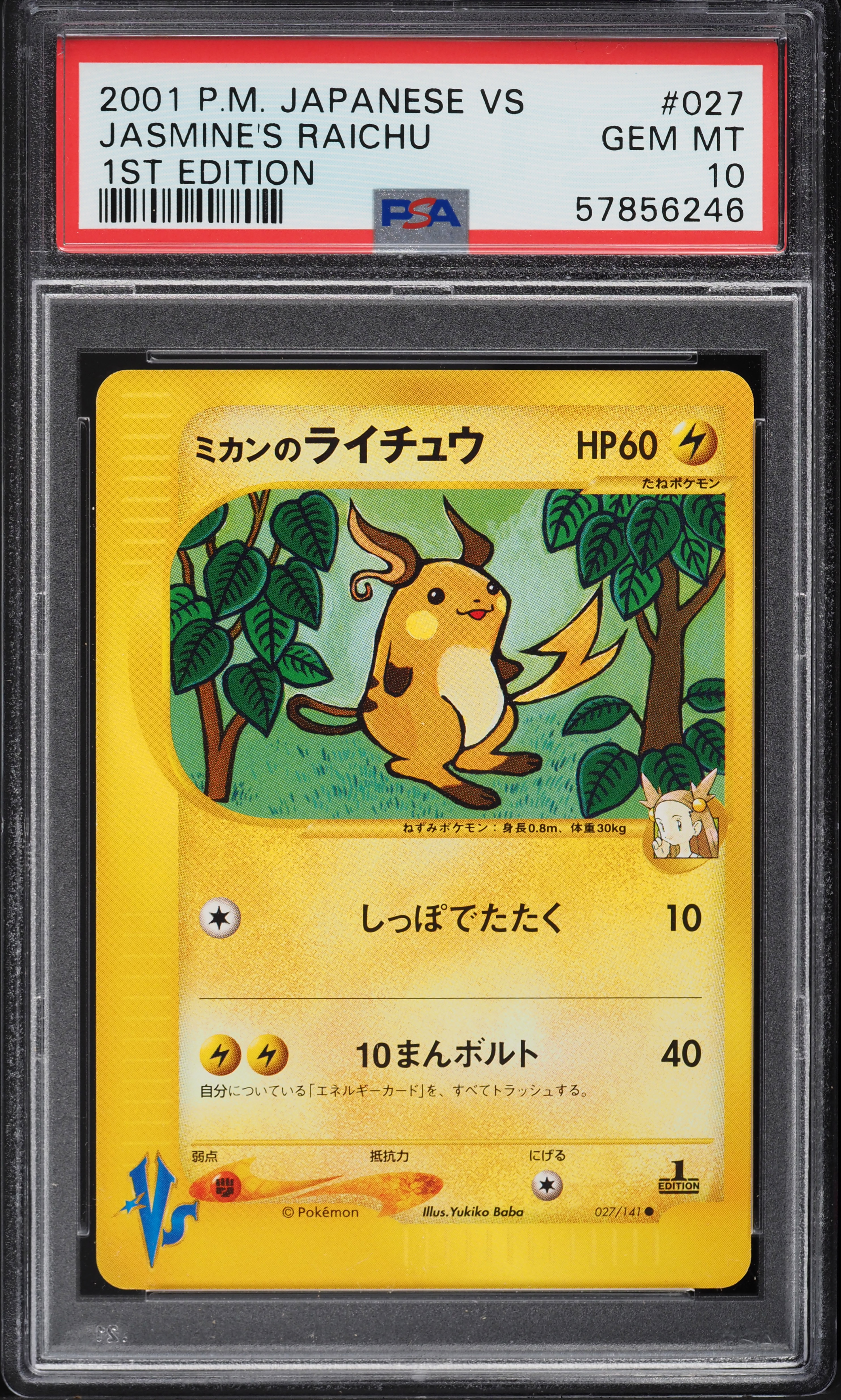 ライチュウ eカード psa10 e第1弾 基本拡張パック - PSA10