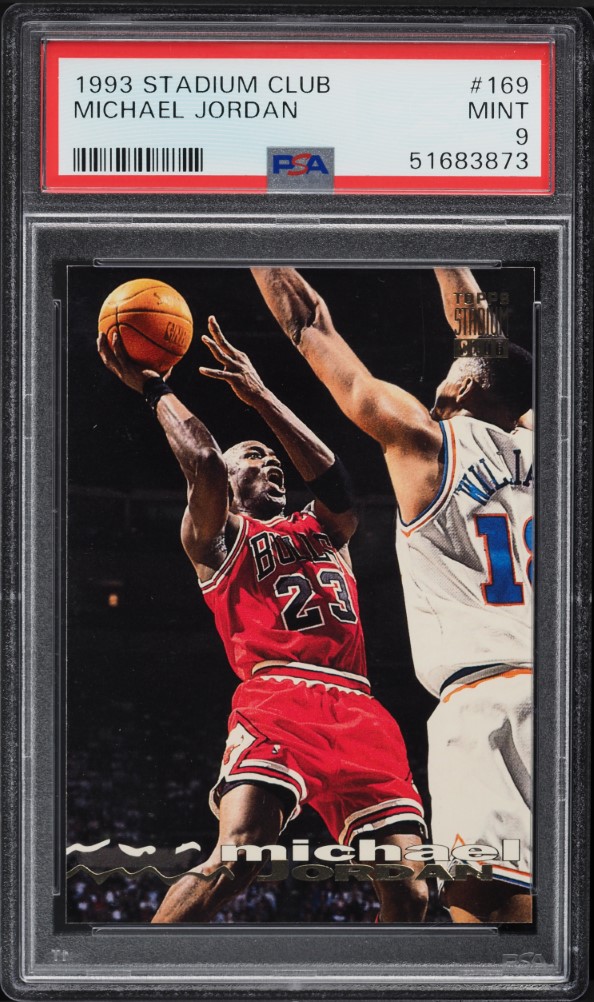 1993 Stadium Club Basketball Michael Jordan #169 PSA 9 MINT