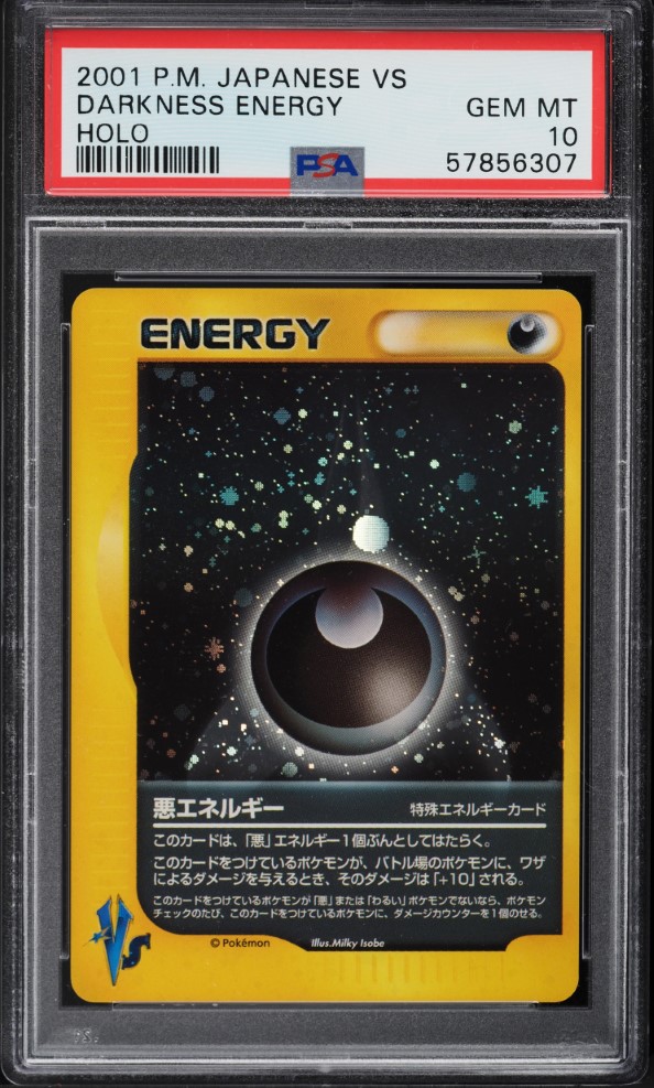 2001 Pokemon Japanese Vs Holo Darkness Energy PSA 10 GEM MINT on