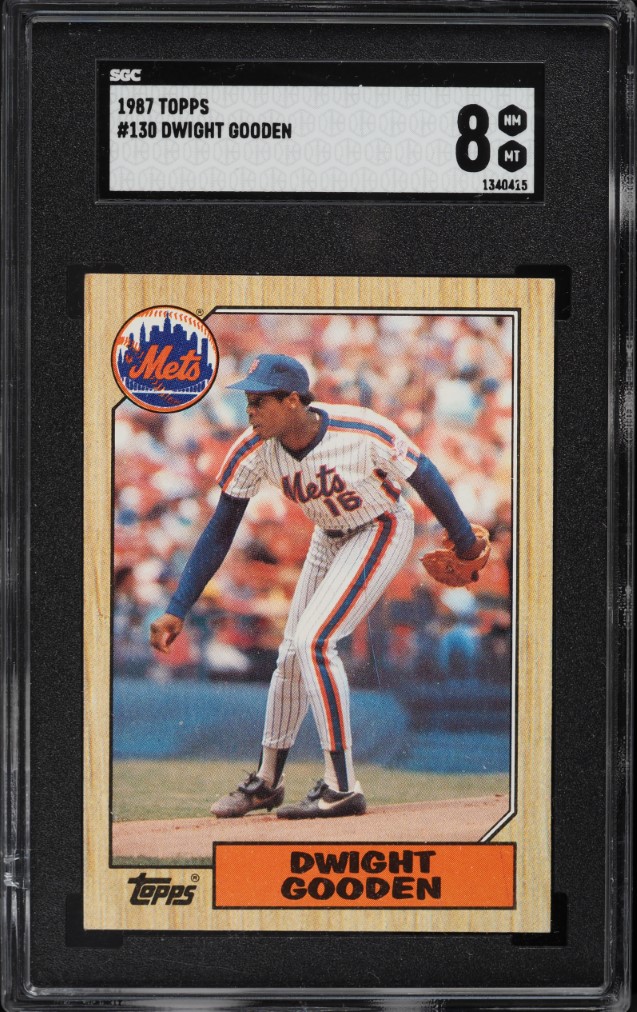 1987 Topps Dwight Gooden #130 SGC 8 NM-MT