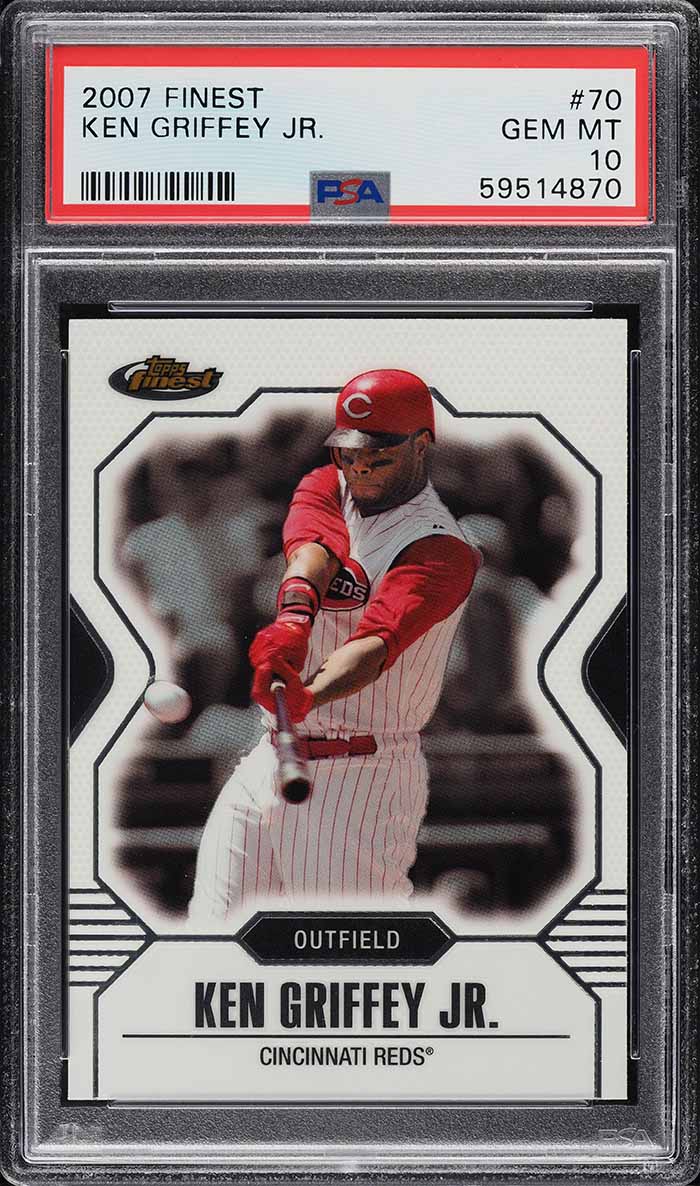 2007 Finest Ken Griffey Jr. #70 PSA 10 GEM MINT