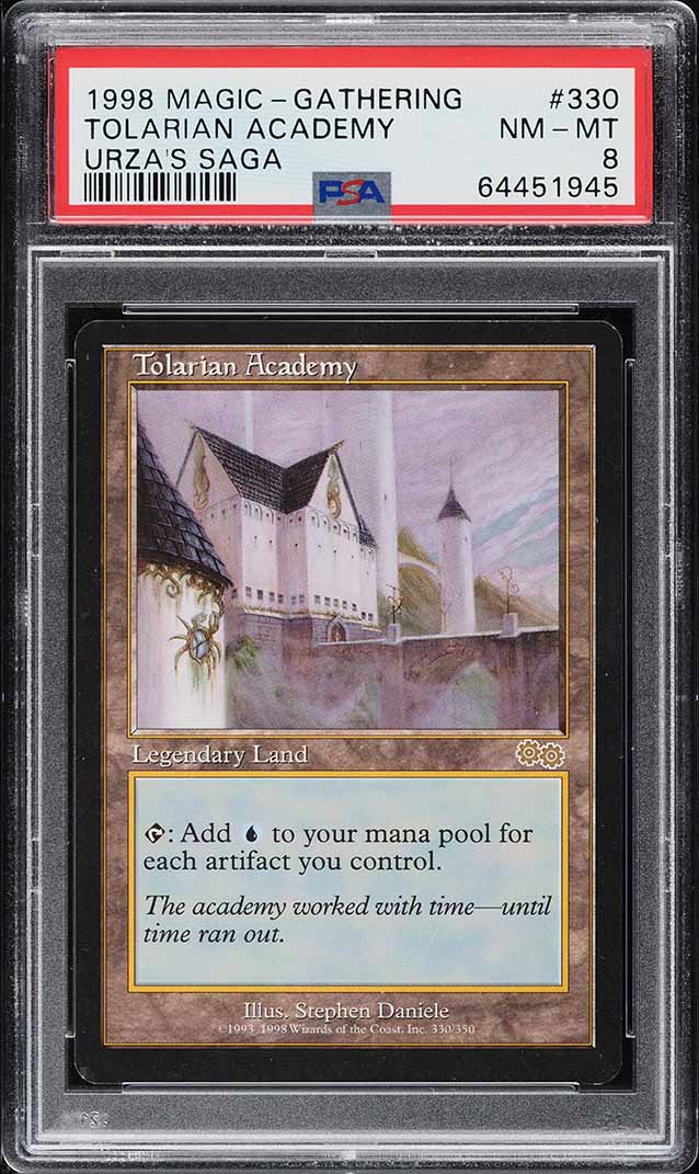 1998 Magic The Gathering MTG Urza's Saga Tolarian Academy #330 PSA