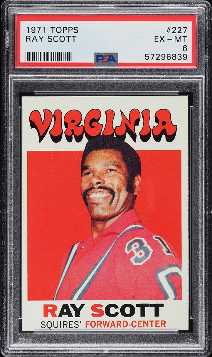 1971 Topps Basketball Ray Scott #227 PSA 6 EXMT