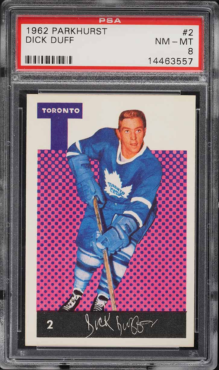 1962 Parkhurst Dick Duff #2 PSA 8 NM-MT